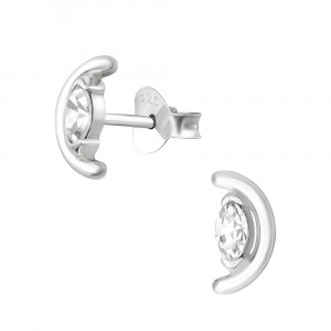 Cercei din argint model luna cu zirconii DiAmanti DIA36146 (Argint 925‰ 0,75 g.)